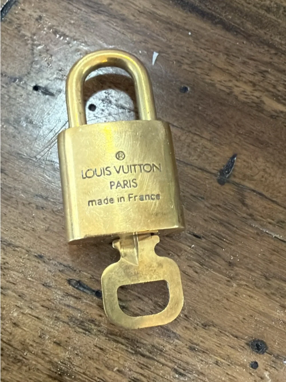 Louis Vuitton padlock and key Vintage brass lock number 310